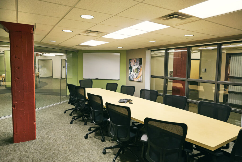 A conference room at the efactory in Springfield, MO