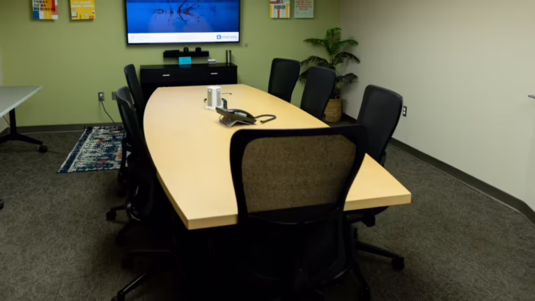 Empty conference room