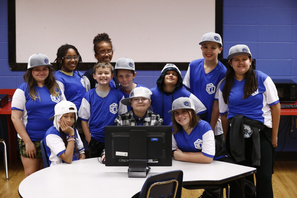 Group of Youth Coding League members.