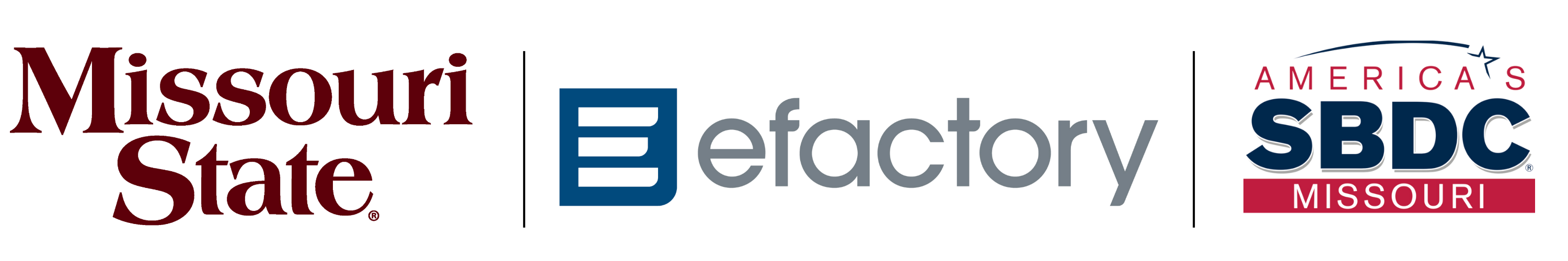 MSU efactory and SBDC logos