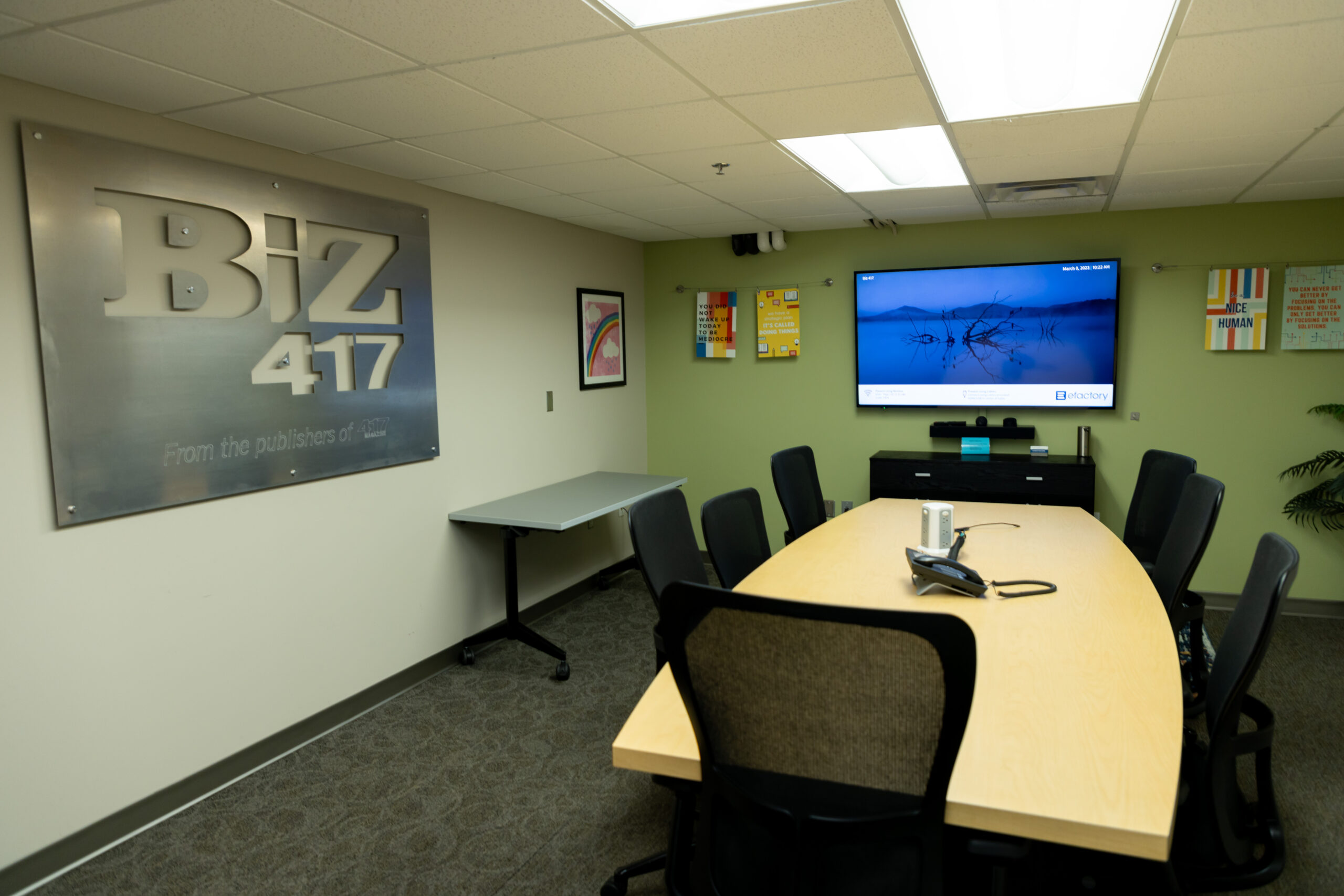 Biz 417 Conference space.