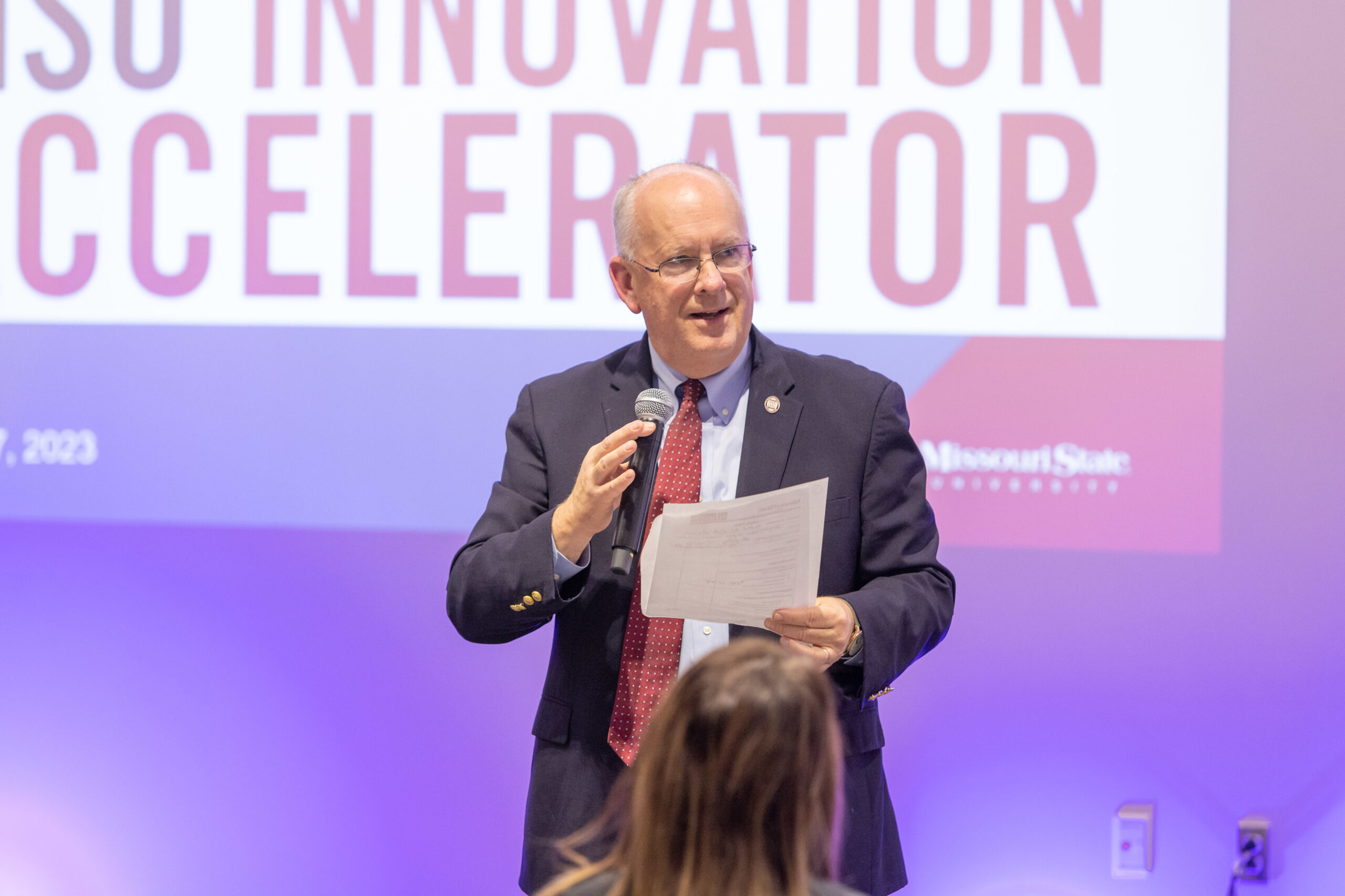 President Smart presents at first annual Innovation Accelerator