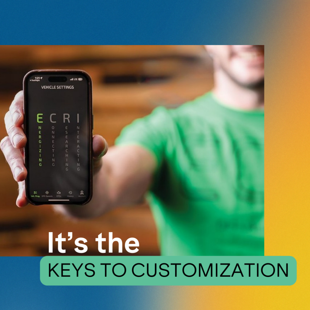 ECRI - it's the keys to customization