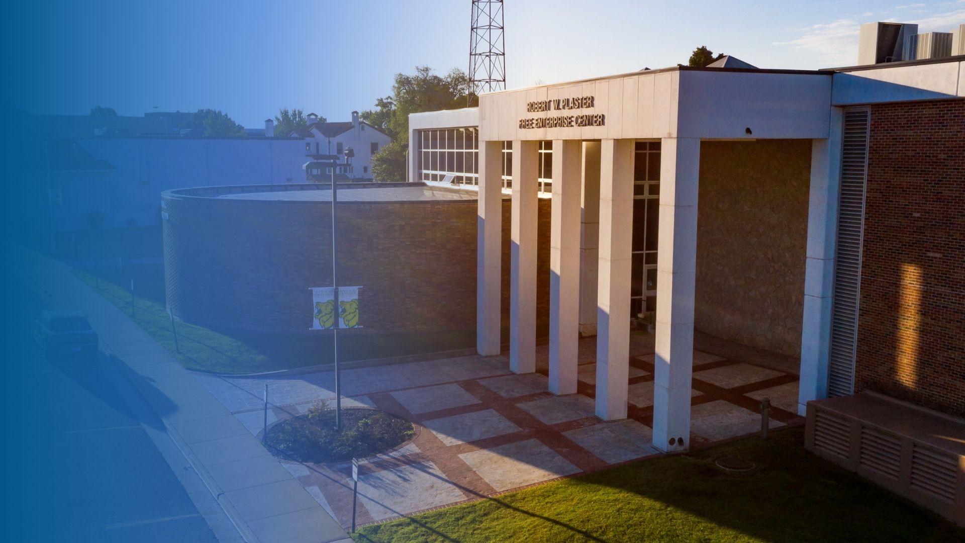 Robert W. Plaster School of Business Building on the Missouri Southern State University campus in Joplin, Missouri.