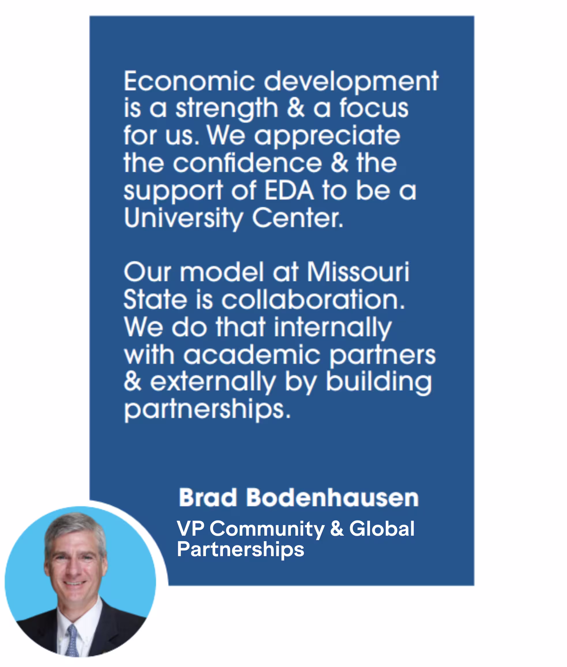 Quote from VP of Community & Global Partnerships
