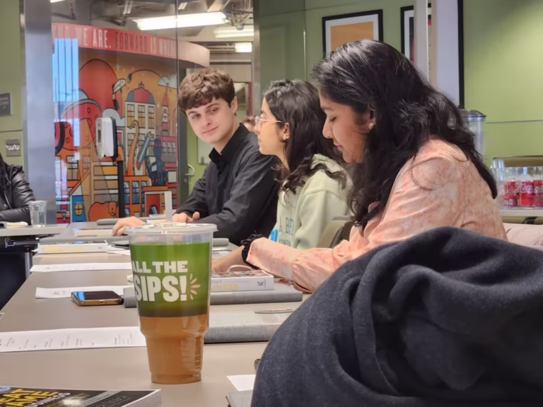 Students listen