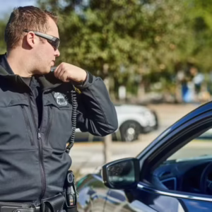 officer on radio calling for backup
