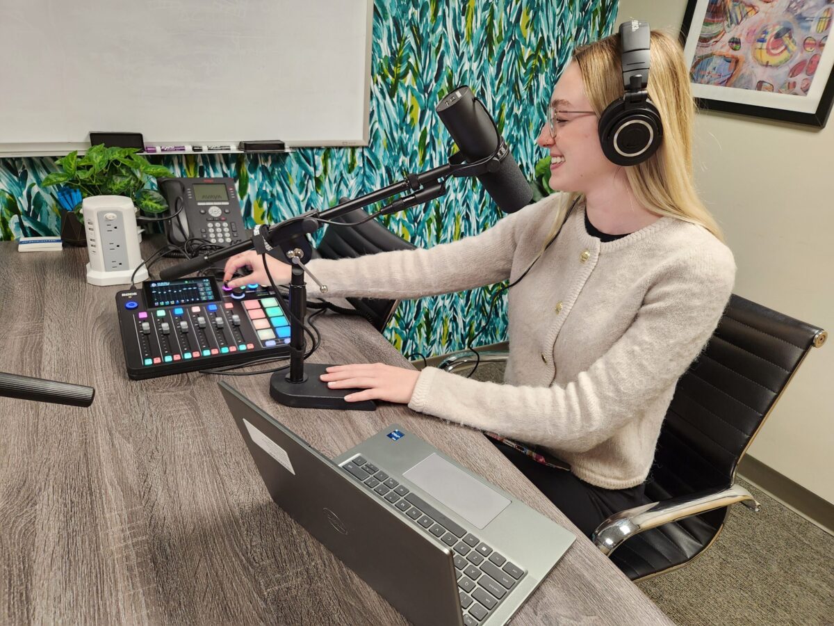 Podcasting in North Phone Room