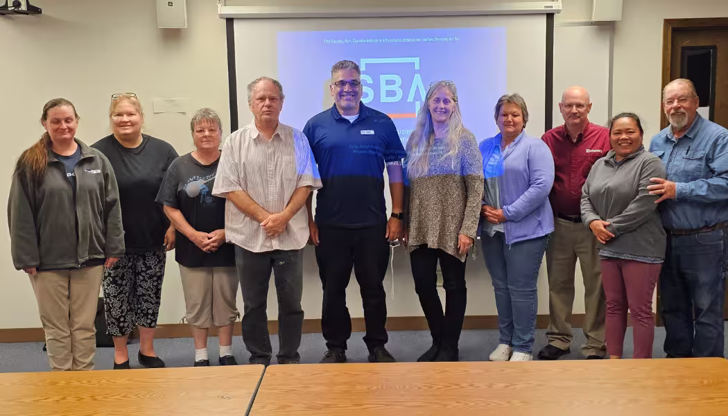 Group gathered at boot camp