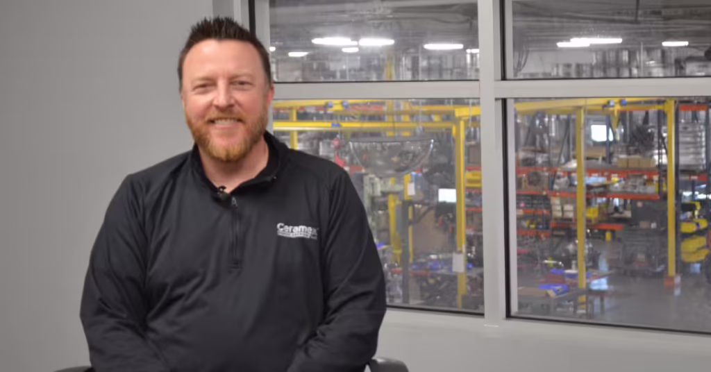 General Manager Mike Wilson inside Ceramex