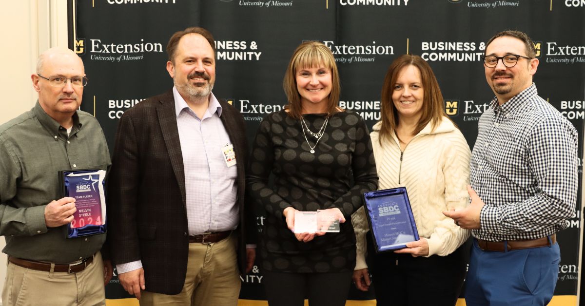 Awards photo at MU Extension Conference