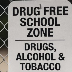 drug free school zone sign