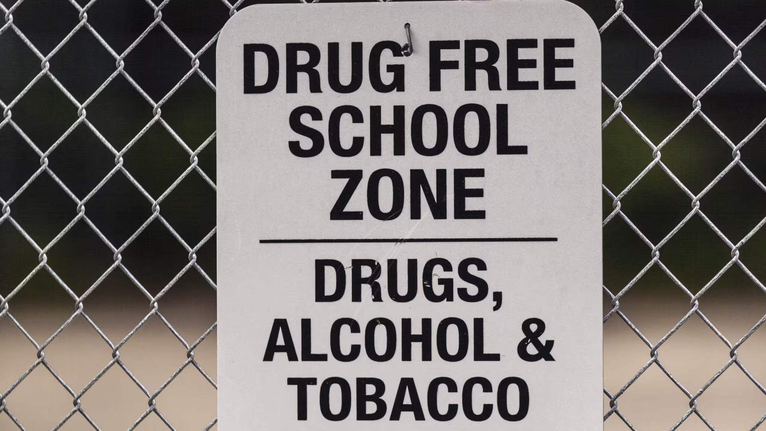 drug free school zone sign