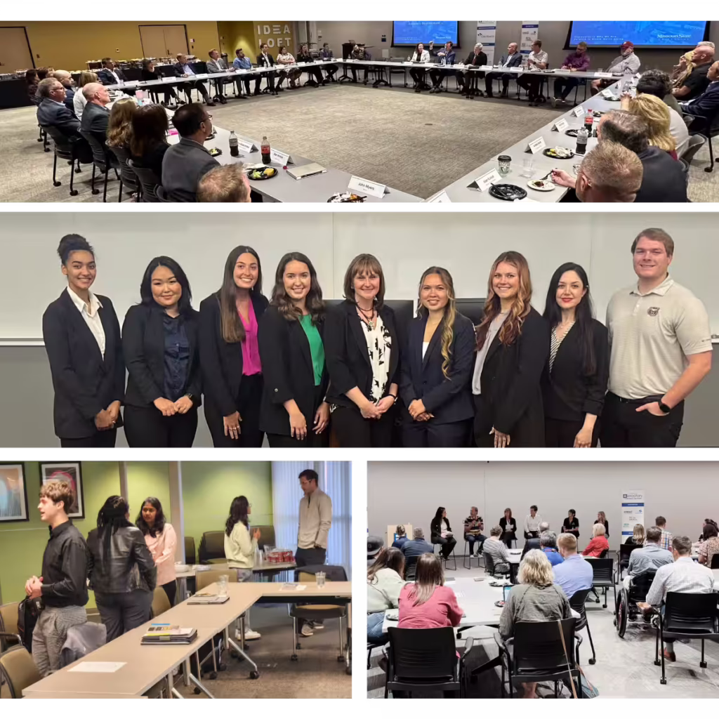 Grid of course projects, employer events and other connections to MSU