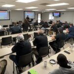 law enforcement in training room