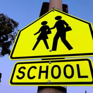 school zone sign