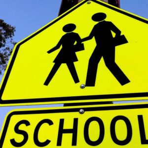 school zone sign