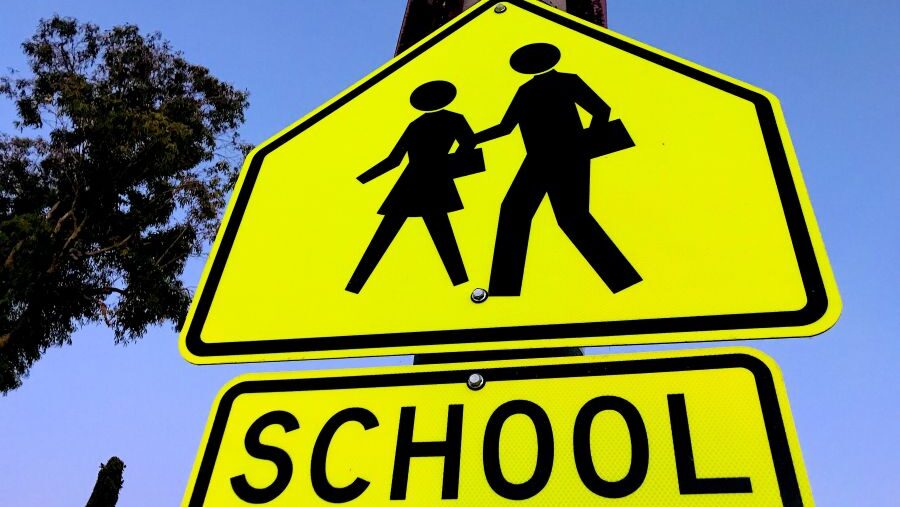 school zone sign