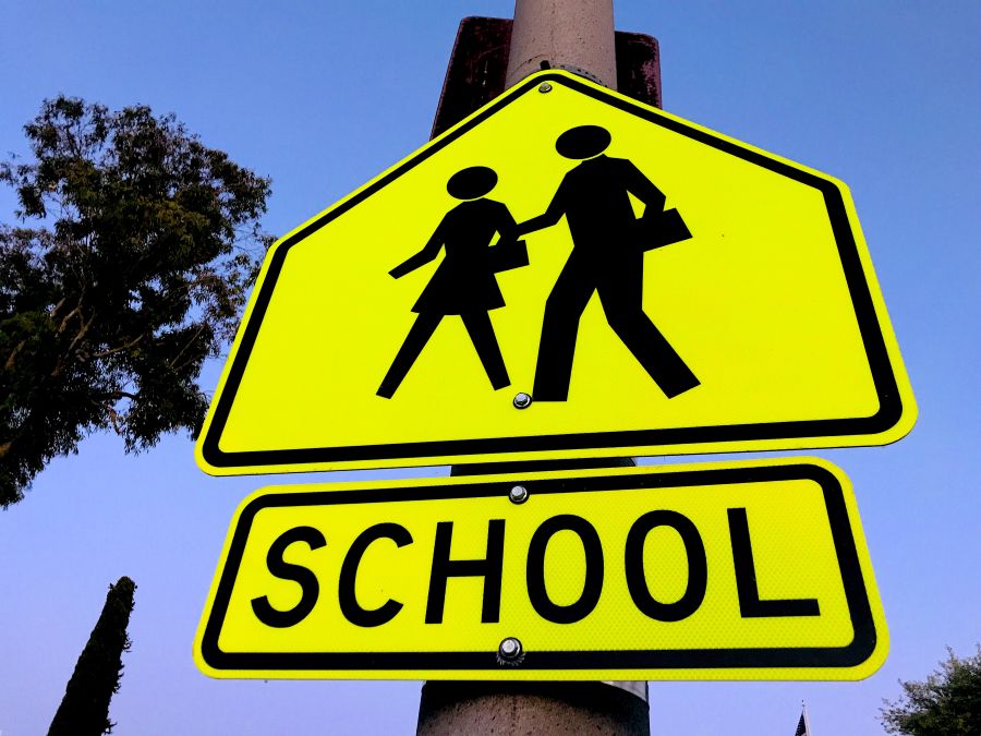 school zone sign