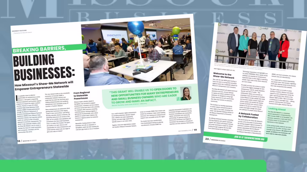 Missouri Chamber magazine spread
