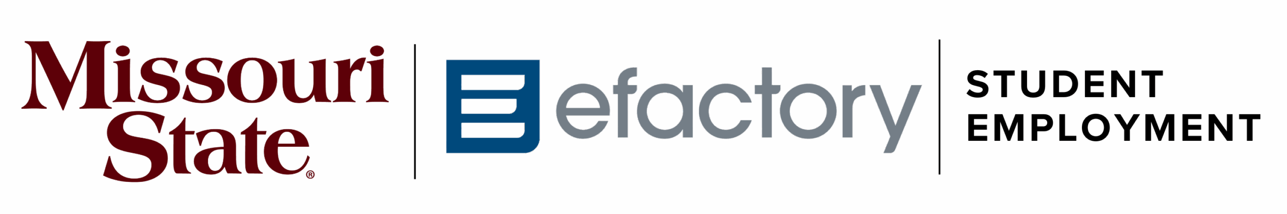MSU, efactory and student employment logo