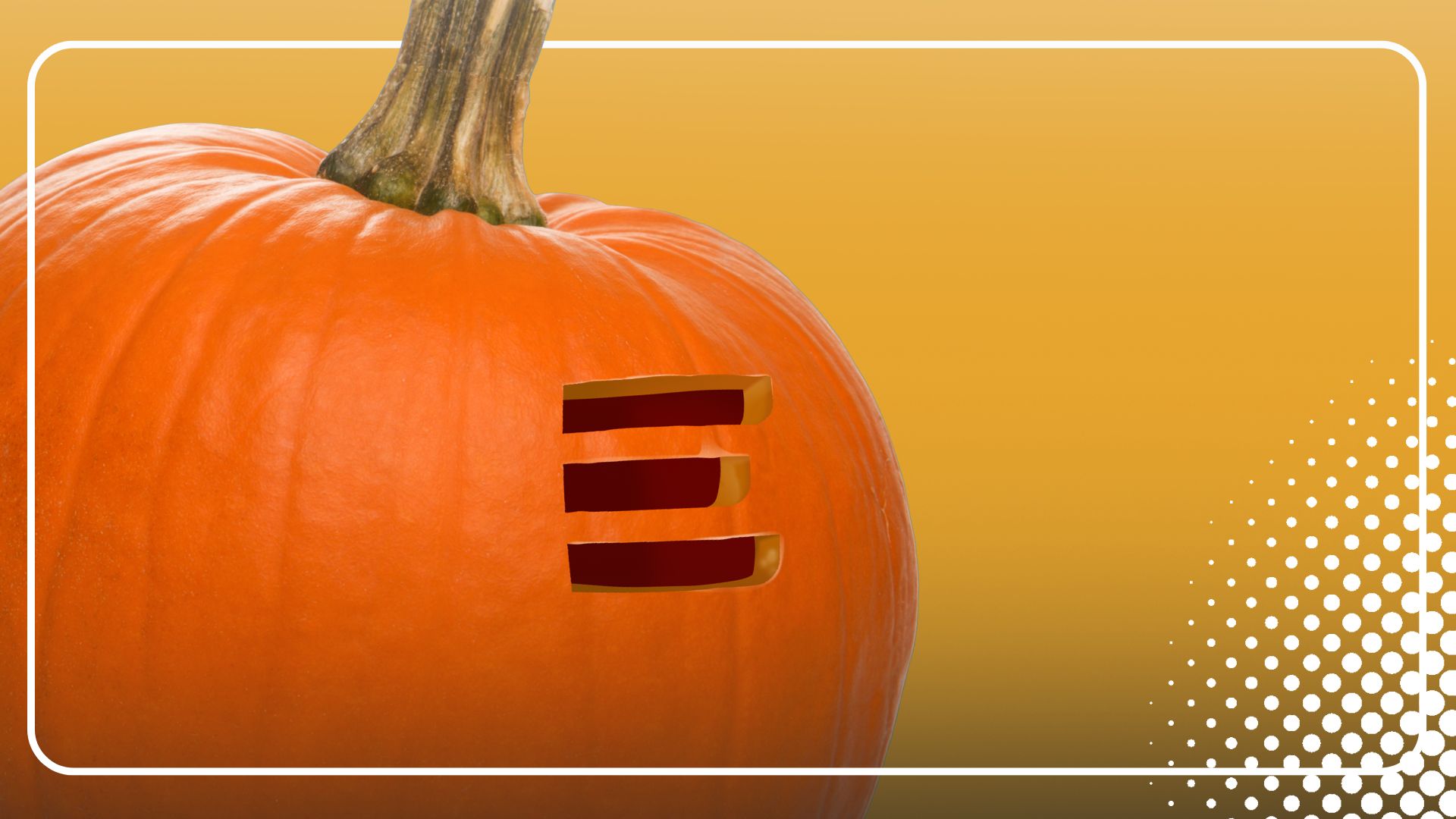 Pumpkin with efactory icon