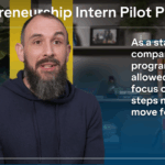 Man with quote about Entrepreneurship Intern Pilot Program