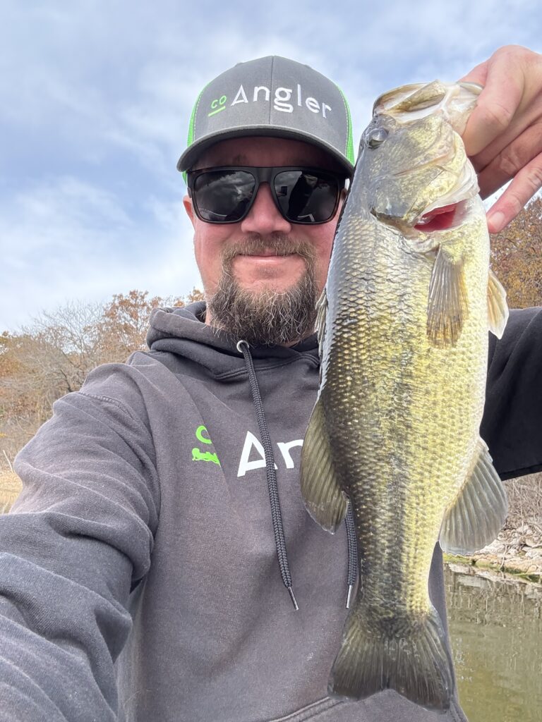 John Bledsoe with fish