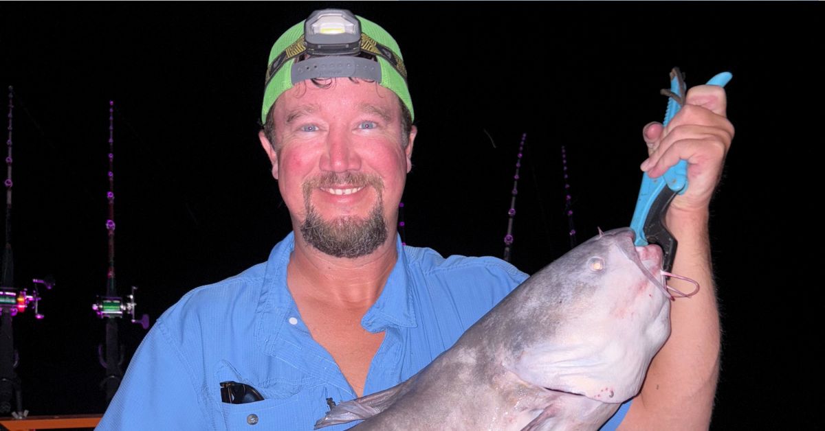 John Bledsoe with fish