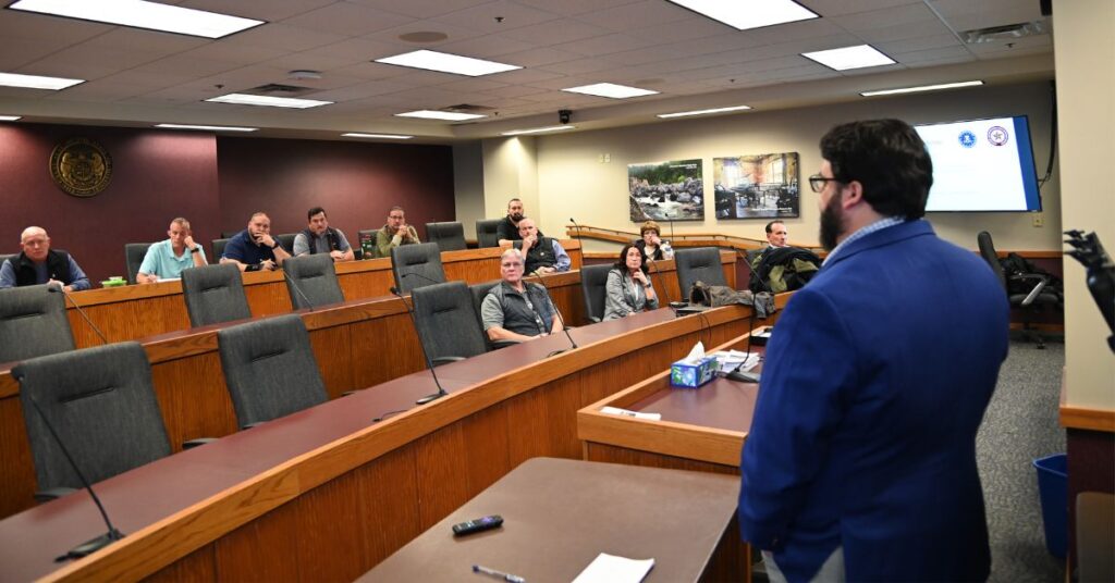 Bill Sandel at Capitol providing context about ALERRT