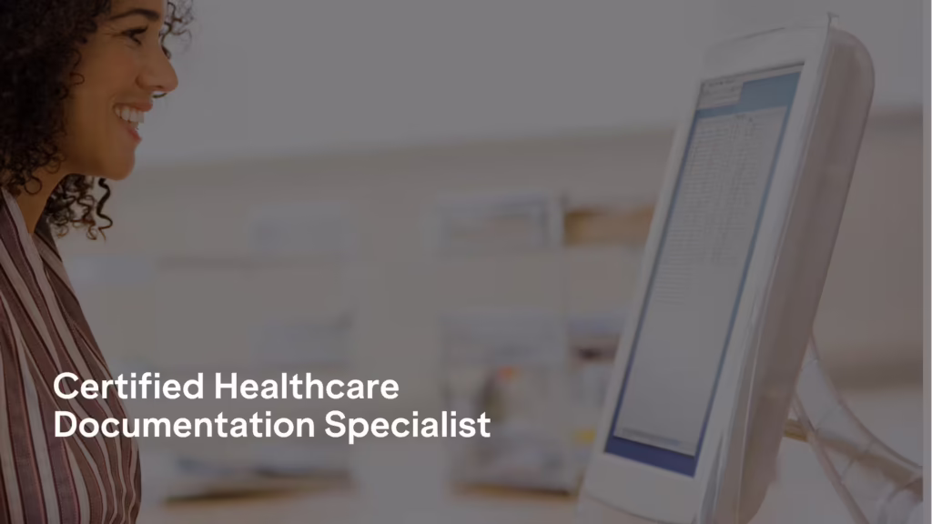 Healthcare documentation specialist