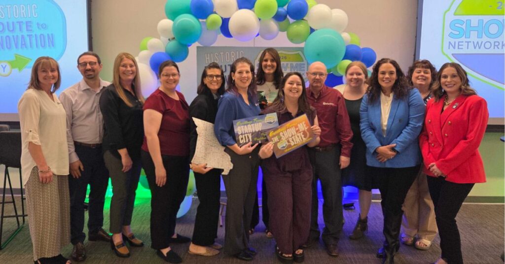 Team poses at Show-Me Network Kickoff