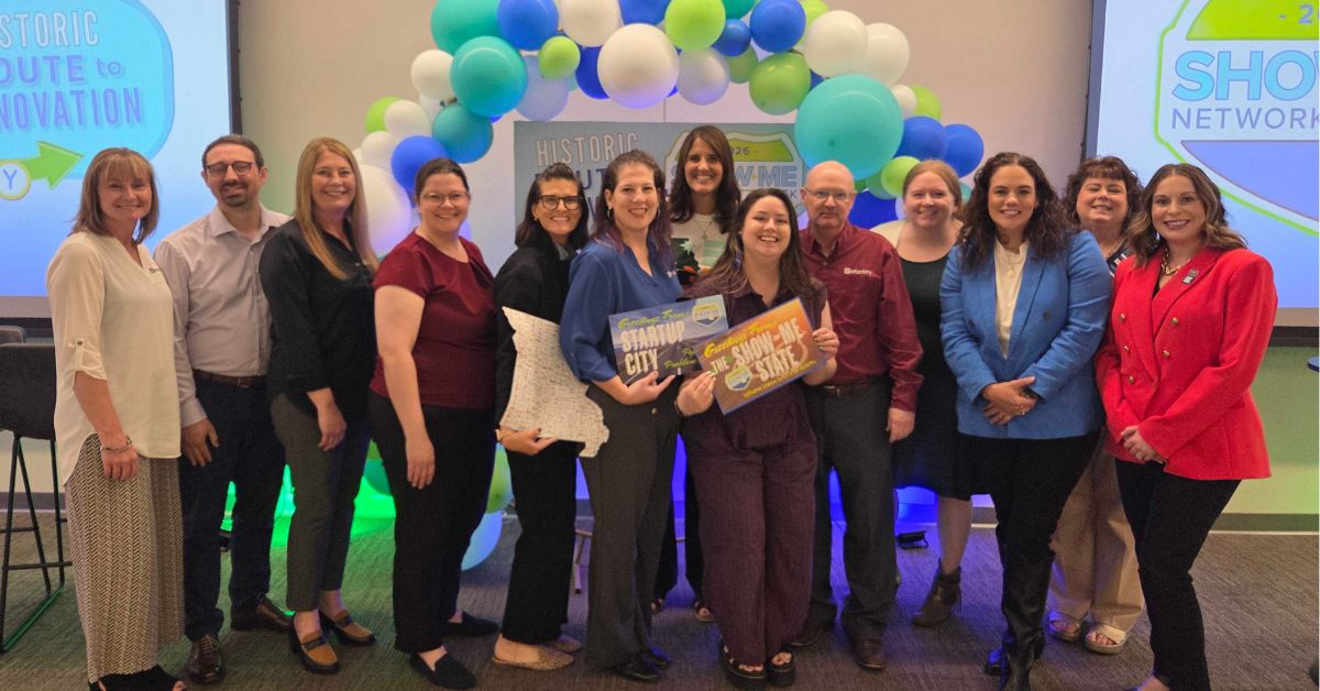 Team poses at Show-Me Network Kickoff