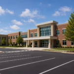 school building blue sky