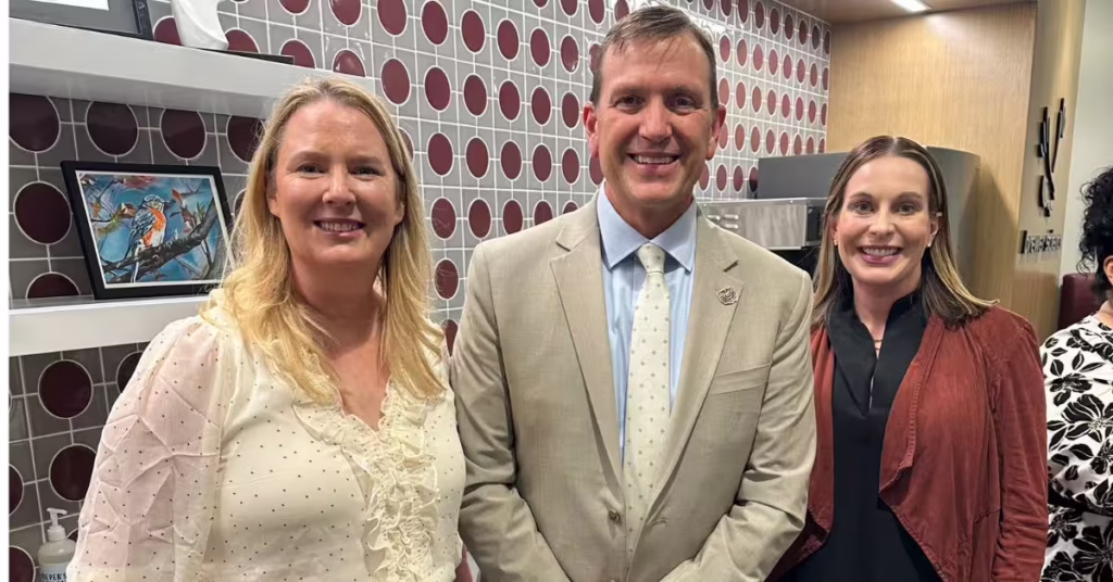Dr. Sheila Baker, Dr. Richard "Biff" Williams and Rachel Munday